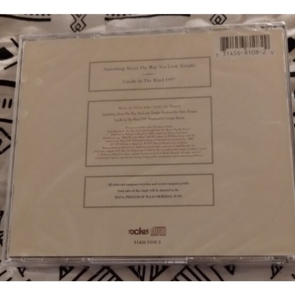 ELTON JOHN CANDLE IN THE WIND PRINCESS DIANA VERSION 1997 STILL SEALED CD - Picture 2 of 2